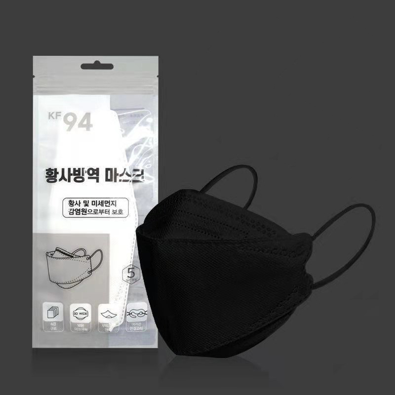 100Pcs KF94 Reusable Original Washable KF94 facemask KF94 For Women Men Adult Face Masks ma sk Non-woven Disposable 50 pcs Filter Unisex White Black color Single Facial Kf94 korean mask Kf94 korean ma