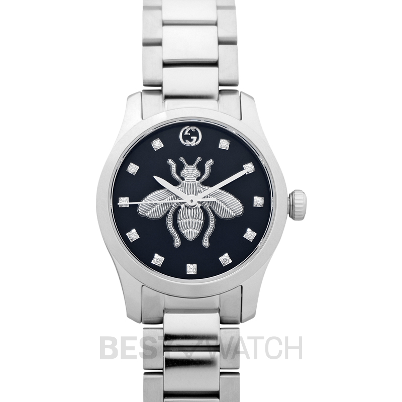 Gucci G-Timeless Iconic Quartz Black Dial Ladies Watch YA1265024