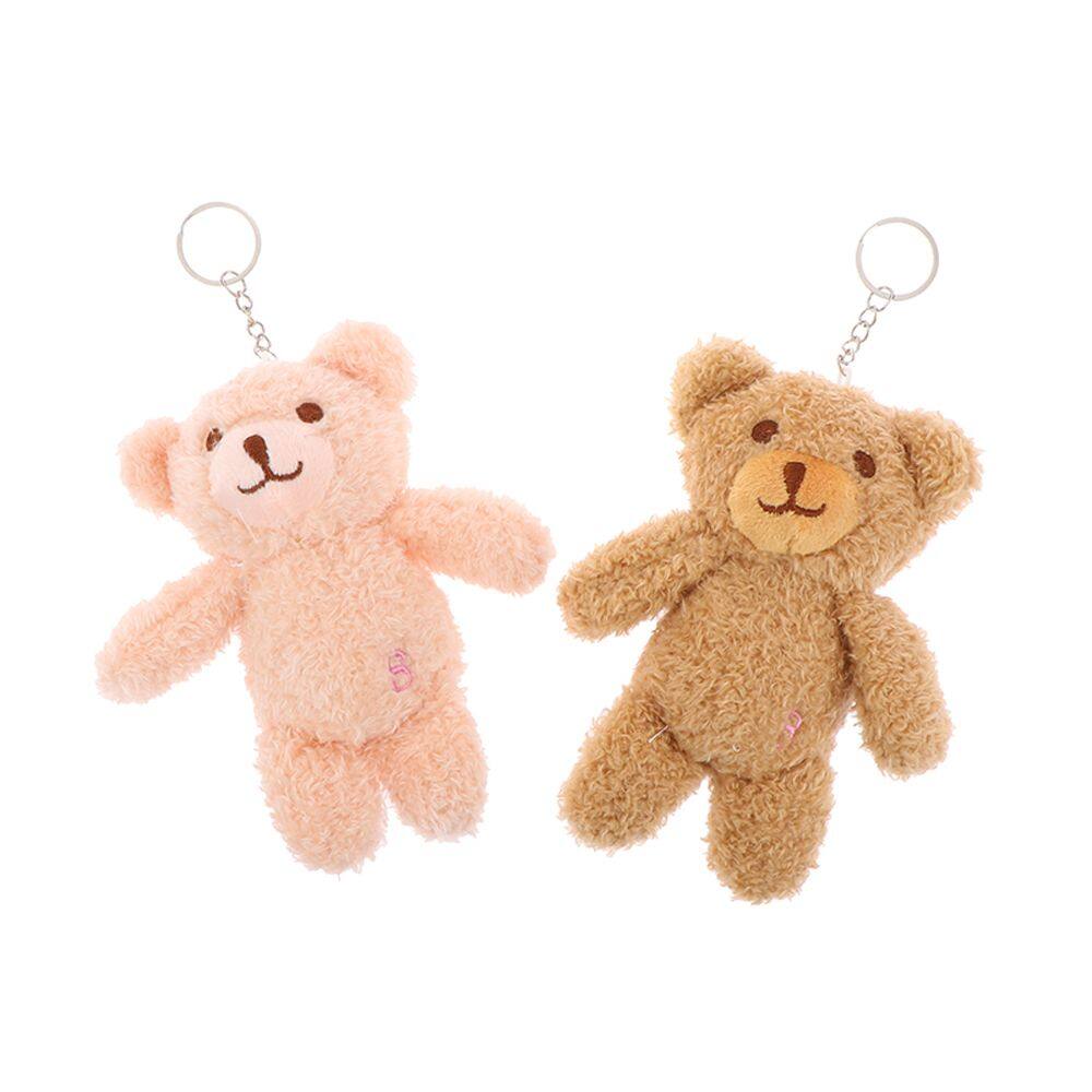 UYINGME DIY Trinket Car Keychain Bag Accessories Ornaments Plush Rabbit Keyring Stuffed Animal Toys Keychain Pendant Bear Plush Toy Rabbit Stuffed Plush Toy Bear Plush Keychain Backpack Pendant