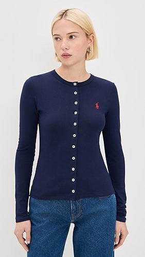 Cotton Polo Cardigan
