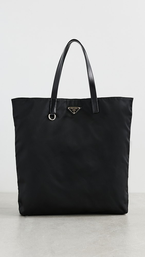 Prada Black Nylon Convertible Large Tote